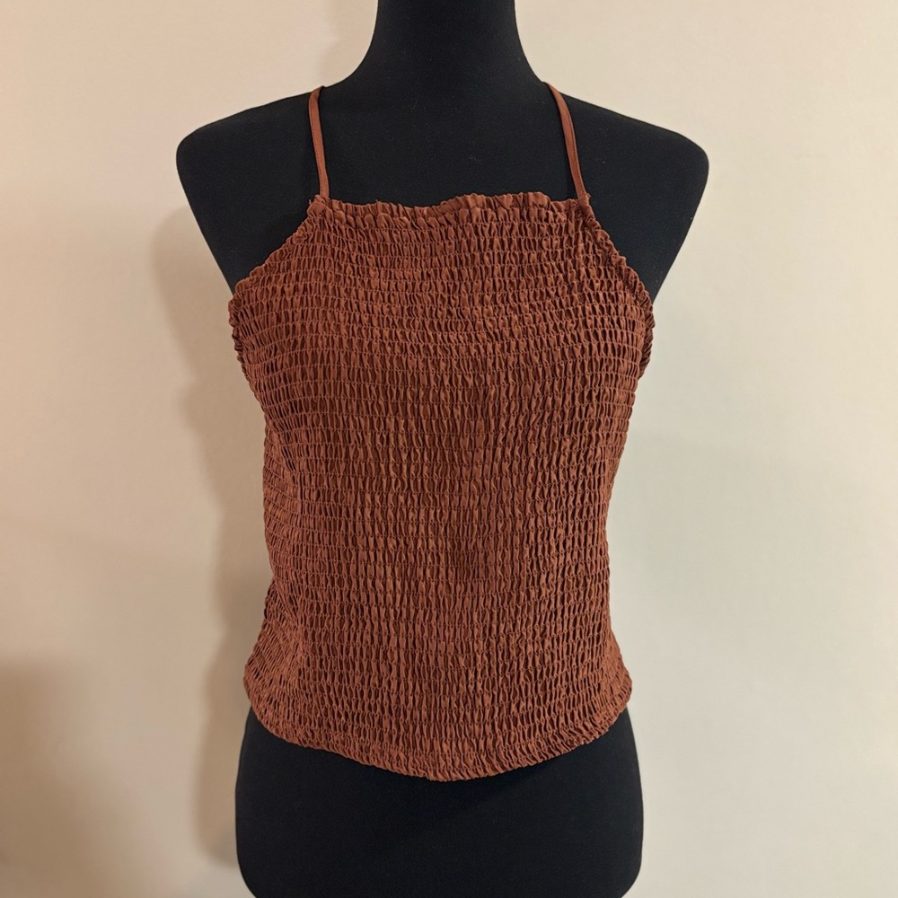 [A New Day] Brown crop top